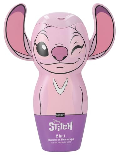 Disney - Shampooing et gel douche 3D - Motif barbe à papa de sucre - Pour femmes, adolescentes et filles - Cadeau pour enfants - Sence Rose, beauté végétalienne (1 x 300 ml)