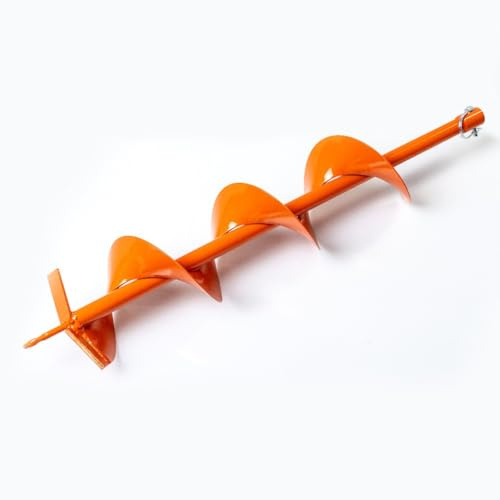 Weischer® Erdbohrer Ø 120 mm / 800 mm Länge I Pfahlbohrer Brunnenbohrer Erdlochbohrer Gartenbohrer I robuste Bohrspitze