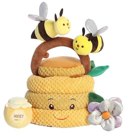 Aurora® Engaging Baby Talk™ My Beehive Friends™ Baby Playset - A Fun Playset for Sensory Engagement and Play - for Babies and New Parents - Multicolor 7.5 Inches