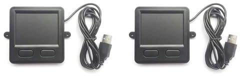 Akfldms 2X Panel Táctil USB 2.0, Trackpad Portátil para Usuarios de Computadoras de Escritorio y Portátiles, Tamaño Pequeño