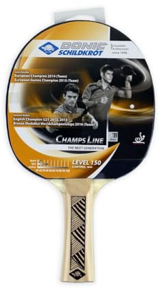 Donic-Schildkröt Tischtennisschläger Champs Line 150, FSC-Holz Noppen innen, Jade - ITTF Belag