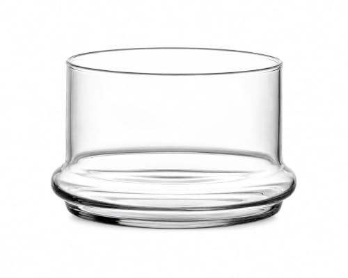 SWEET HOME Piattino portacandela alto in vetro trasparente cod.AC00382LU cm 7,2h diam.10,3 by Varotto & Co.