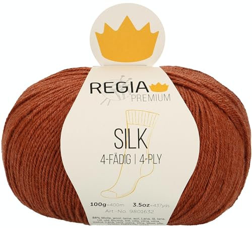 Regia Schachenmayr Premium Silk, 100G Rust red Handstrickgarne