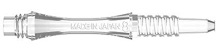 8 Flight Slim Durchsichtige fixierte Schäfte gegossenes Flight System Kurz 19mm