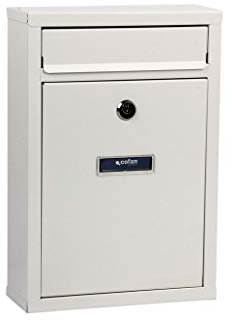 Cofan Buzón de Correo | para Exterior | Colores Blanco, Negro y Verde | Medidas 320 x 215 x 85 mm