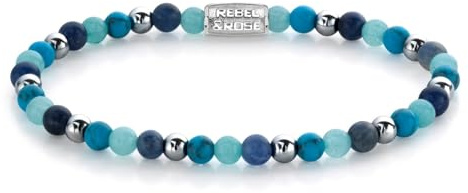 Rebel & Rose Damen-Armband Blue Summer Vibes 4 mm RR-40054-S-S