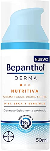 Bepanthol Derma Feuchtigkeitsspendende Tages-Gesichtscreme mit LSF 25, trockene und empfindliche Haut, 50 ml