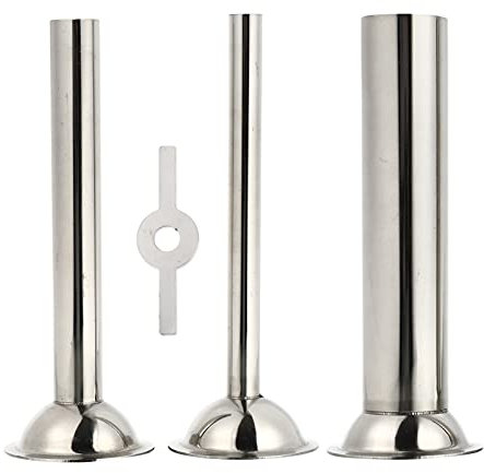 Luxshiny Edelstahl Wurstfülltrichter Set Für Fleischwolf Teiliges Wurstaufsatz-Set Mit Spülmaschinenfest Für Zubereitung Von Hausgemachten Würsten