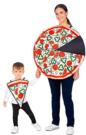 My Other Me Adult Pizza Party Costume One Size One Size ADULT ONE SIZE