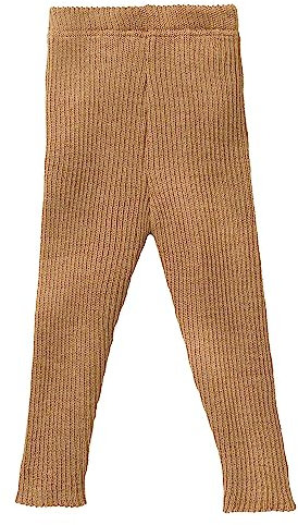 Disana Leggings-Light, leichte Strick-Leggings für Frühling und Sommer | 100% Bio-Merinowolle GOTS, IVN Best | Baby Kleinkind Kind Unisex | Made in Germany | Karamell Gr. 98-104