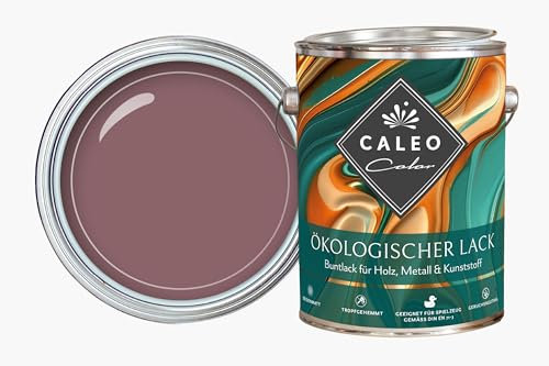 Caleo Color Lack PURPURGLÖCKCHEN Weinrot - ökologischer Lack für Möbel und Kinderspielzeug, 0,15 Liter - natürlich, lösemittelfrei, spielzeugtauglich