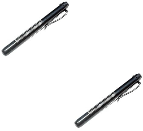 Warmhm 2stücke Pen Light Für Anwendungen Wiederverwendbare Pupillen Und Ohruntersuchungslampe Kompakte Taschenlampe Für Ärzte Und Pflegepersonal Ohne Batterie Schwarz Und Weiß
