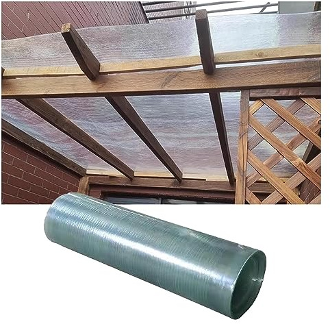 Clear Acrylic Plastic Sheet 1.2mm Thick Polycarbonate Roofing Sheet, UV Protection Transparent Rainproof Board For Greenhouse Canopy Carport Pergola Balcony, Easy To Bend & Cut ( Color : Clear-1.2mm ,