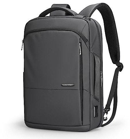 MARK RYDEN 3 in 1 Laptop Backpack Mens, 15.6 inch Business Laptop Handbag, Briefcase Backpack, Lightweight Laptop Sling Bag with USB Port-Grey