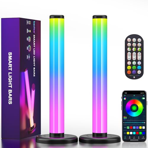 bedee 360° Luces LED RGB, Smart Barra de Luz LED con 213 Efectos de Iluminación y 16 Millones de Colores, Sync con Música Inteligente Lampara Gaming, Ambilight para TV, PC, Decoración de Habitaciones