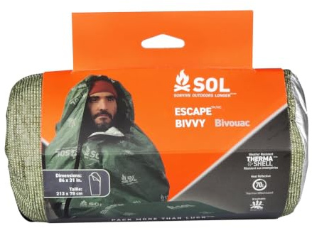 survive outdoors longer SOL Escape Bivvy mit Kapuze, Grün