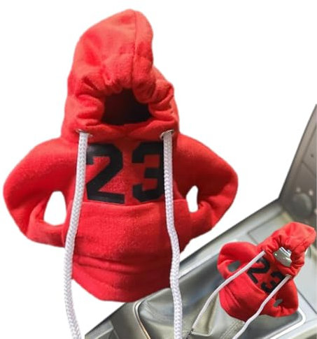 Dreuhuing Gear Stick Hoodie, Gear Shift Hoodie, Winter warmes Schaltknauf-Pullover-Shirt, Schaltpullover, verstellbares, rutschfestes, schützendes Kfz-Innenraumzubehör für Gangschaltung, LKW,
