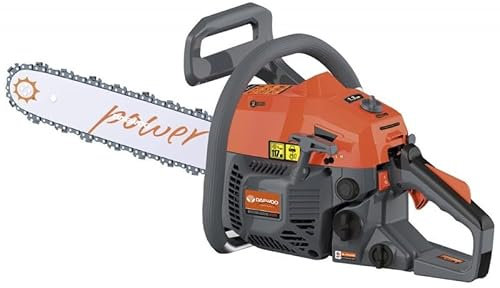 Daewo0 Motosierra DACS3816 - Motor Gasolina 2 Tiempos 37.2 cc, Espada de 16, Potencia 1.6 HP, Peso 4.9 kg, Depósito 310 ml, Cadena 3/8 700.141