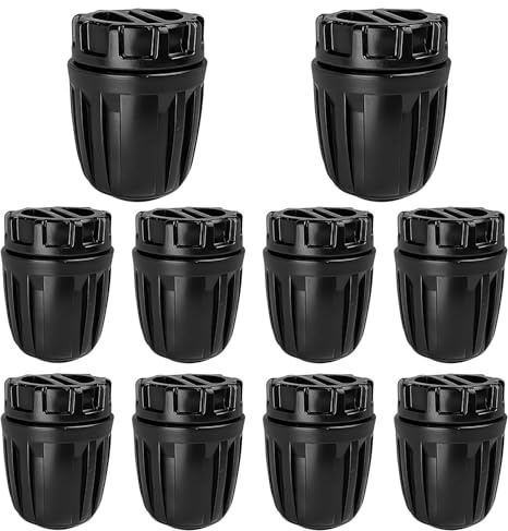 Nuyoah Bewässerungsarmaturen Endstopfen für 1/2 Tropfschläuche 10Stk für 13/16mm Bewässerungsschläuche Verschlussstopfen Barbed Anschluss Bewässerungssystem Micro Drip Verbinder