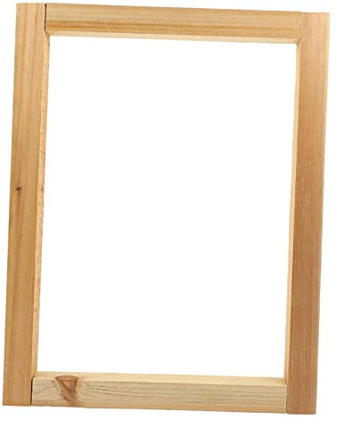 BELLIFFY Siebdruckrahmen Aus Holz Praktischer Rahmen Für Kreative Druckprojekte Einfach Zu Verwenden Stabil Und Zuverlässig Für Kunst Und Handwerk