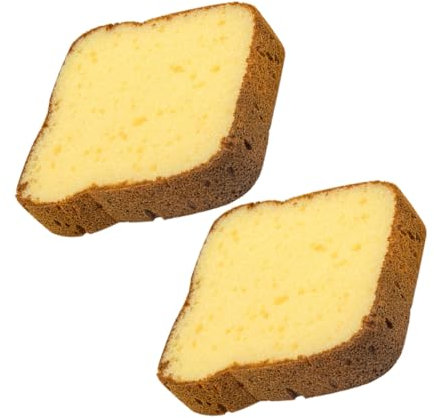 SWOOMEY 2st Spülschwamm Toasten Dekorative Kaffeesirup-Etiketten Gel Tür Ofentrockner Multifunktionsofen Süßer Toast Etikett Für Kaffeesirup Reinigungsschwamm 3D-Dekoration Gadget-ofen