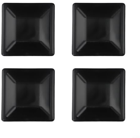 4 tapas de poste de valla, tapas negras para postes de valla, suministros de protector de postes de valla, cubiertas de postes resistentes al desgaste para exteriores