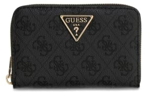 GUESS Laurel II SLG Medium Zip Around Wallet Coal Logo