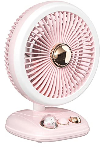 Ventilateur de bureau pliable avec éclairage LED 4000 mAh - Lampe de bureau multifonction - Chargement USB - Pour dortoir d'étudiant - Avec plafond lumineux