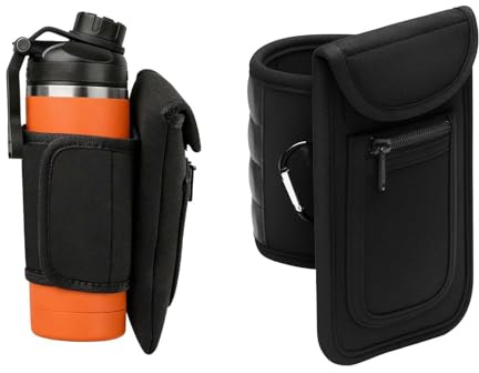 Borsa Magnetica per Bottiglie,portaborraccia 1,2L,Borsa Sportiva Magnetica,Borsetta Magnetica Palestra,Borsa Magnetica Palestra,Custodia Magnetica per Bottiglia, può Contenere telefoni cellulari