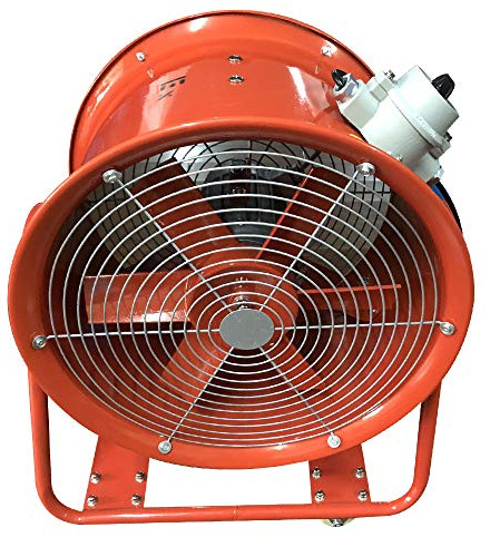Ventilador grande 1100 W, ventilador de suelo, 60 cm, ventilador de construcción, 2800 rpm (18 pulgadas)