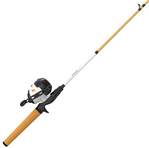 Zebco Roam Spincast Angelrolle und 2-teilige Angelrutenkombination, langlebige 1,8 m Fiberglasrute mit ComfortGrip-Griff, sofortige Anti-Reverse-Angelrolle