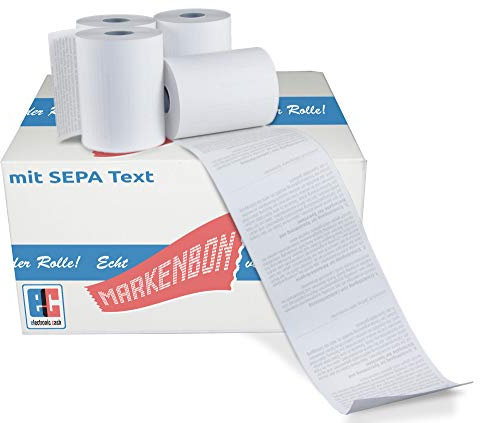 EC Cash Thermorollen (BPA-Frei) passend für Verifone V400m [18m] (50 Rollen) - markenbon