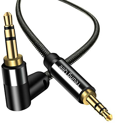Yeung Qee 3.5mm Aux Cable 2m, 3.5mm Male to Male Stereo Audio Cable Audio Auxiliary Cord for Headphones, Car, Laptops,Android Smart Phones& More (2M/6FT)