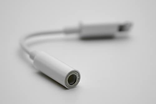 DAEWOO DI-1107 Adaptateur Lightning vers audio jack 3,5 mm | Adaptateur audio iOS | 8,5 cm de long