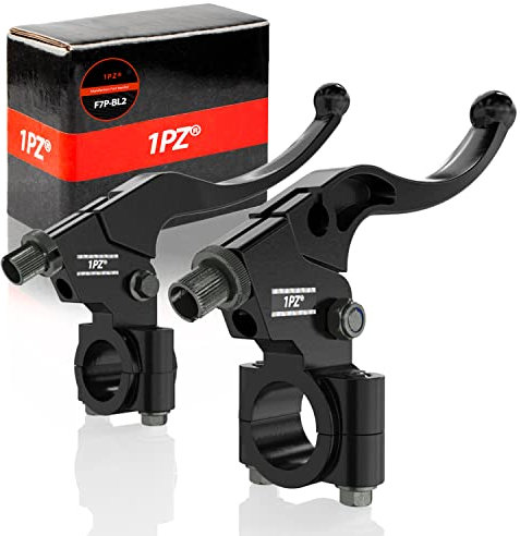 1PZ F7P-BL2 1 Paire 7/8'' 22mm Levier de frein d'embrayage universel de moto à Gauche et à Droite, remplacement pour Honda XR80 XR100 CRF70 CRF80 CRF100 Motocross Baja Mini Bike 196cc 5.5hp 6.5hp