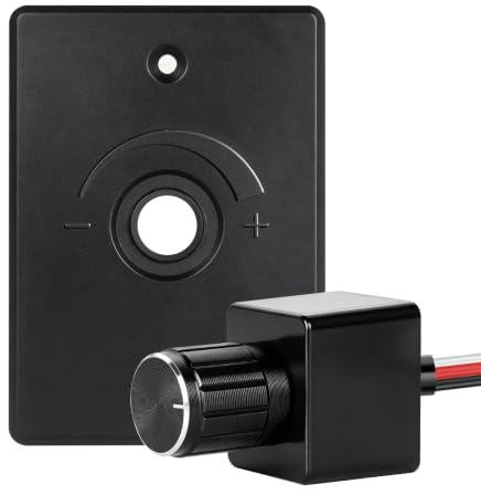 acegoo 12V Dimmer PWM Dimmschalter Kontrolleur 4A für Boot Wohnmobil Wohnwagen Camper Auto, für Dimmbare LED-Lampen, Halogen, Glühlampe, Einzelfarbe LED Streifen Beleuchtung, Kontrolle Helligkeit