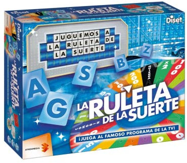 Diset, La Ruleta de la Suerte Juego de Mesa de 2 a 4 Jugadores, a Partir de 12 años en Español, Rojo
