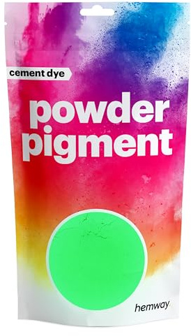 Hemway Cement Powder Pigment Dye Glow Green 100g | Concrete Colour Powder Toner for Cement, Mortar, Plaster, Premium Colour Enhancement