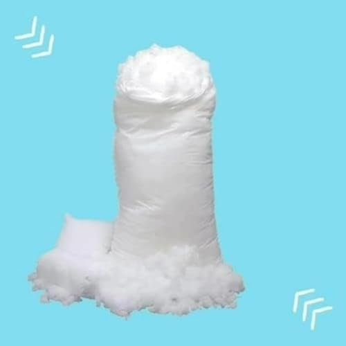100% Polyester Füllmaterial–Hochwertige Kissenfüllung, Bastelwatte, Füllwatte für kuscheltiere, DIY Projekte, kissenfüllung, Kuscheltiere – Weiß, Weich & Waschbar watte (2 Kg (2000g))