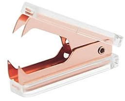 Ciieeo Klarer Heftklammerentferner Aus Acryl Roségold Stabiles Metall Handlich Bürozubehör Für Schule Und Schreibtisch Modernes Design Langlebig