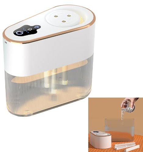 Duftdiffusor-Luftbefeuchter, Nebel-Luftbefeuchter, Leichtes Dreifachspray, Tragbar, Leistungsstarke Luftbefeuchtung für das Büro (White)