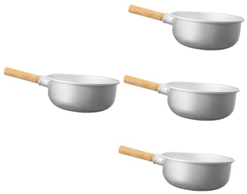 Garneck 4pcs Ergonomic Handle Water Ladle Dipper Long Handle Kitchen Utensil for Restaurant Portable Multipurpose Scoop