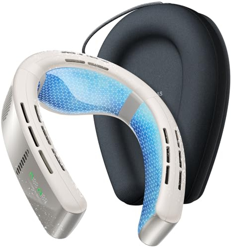 TORRAS COOLiFY 2025 Cyber AI Neck Air Conditioner, Ultimate Immersive Cooling Portable Neck Fan【No.1 Coolest & Max Cooling Area】 Neck Cooler Neck Fans that Blow Cold Air Rechargeable for Gifts