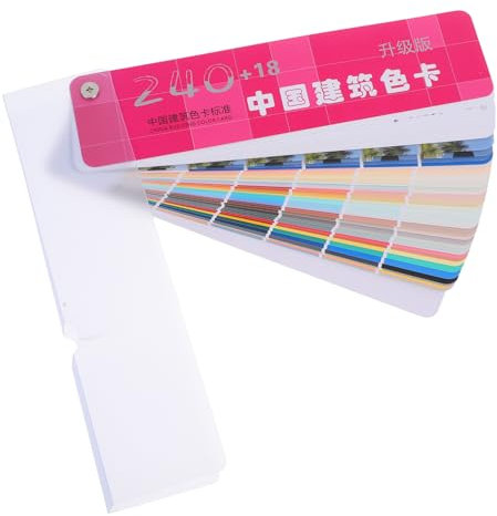 Homoyoyo Cartella Campioni Di Vernice Standard Nazionale, 258 Colori Per Abbinamento Preciso, Resistenti Allo Sbiadimento, Portatili, Per Progetti Di Pittura Edilizia Professionale