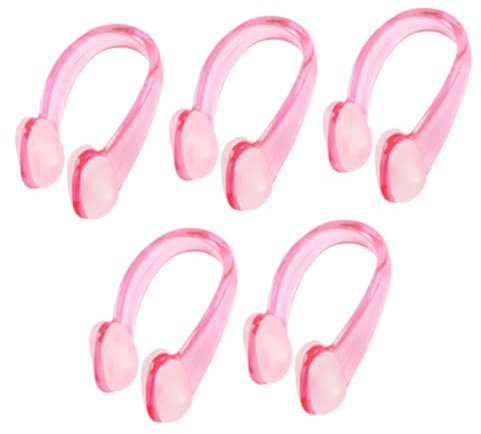 MUELODSIC 5stücke Nasenclip Zum Schwimmen Aus Silikon Nasenschutz Für Junge Mädchen Und Erwachsene Und rutschfest Zum Schwimmtraining Für Anspruchsvolle Schwimmaktivitäten