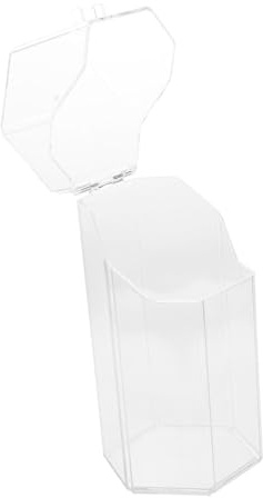 VALICLUD Makeup Brush Bucket Acrylic Hexagonal Cover Dustproof Makeup Tool Holder Storage Container for Cosmetics Brushes