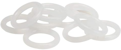 DEWIN O-Rings Assortiment Kit 100Pcs étanche à L'eau Silicone O Ring Blanc Haute Température Résistant Joint D'étanchéité Rondelle pour Bouilloires Électriques Fers Micro-ondes (21 * 3)