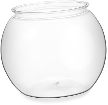 DOITOOL Bruchsicheres Rundes Aquarium aus Robustem Pet Kunststoff Kleiner Desktop-fischtank für Büro und Zuhause Transparentes Fischglas Vielseitig Garten Verwendbar Langlebig und Stabil