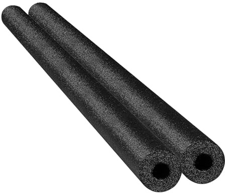 APLVFFZH 2 Fideos Flotadores Piscina Tubos Esponja Noodles Agua Huecos, Flotadores de Natación para Entrenamiento Flotación Actividades Familiares Juegos Piscina Playa, Negro