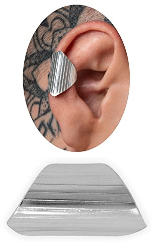 Handmade geschenk für ihn Sterling Silber Ohr Manschette für Männer, Herrenohrring, Ohrring für Männer, unisex Ohrring, gehämmerter Sterling Silber Ohr Manschette Ohrring